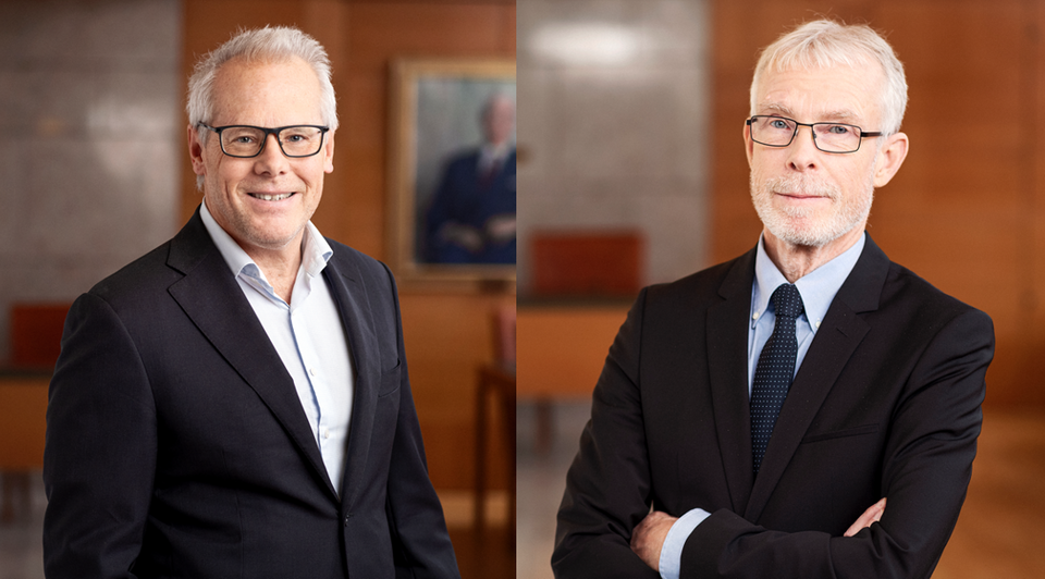 Mats Kinnwall och Bengt Lindvist i montage